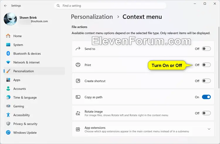 Add or Remove Print on Context Menu in Windows 11 | Windows 11 Forum