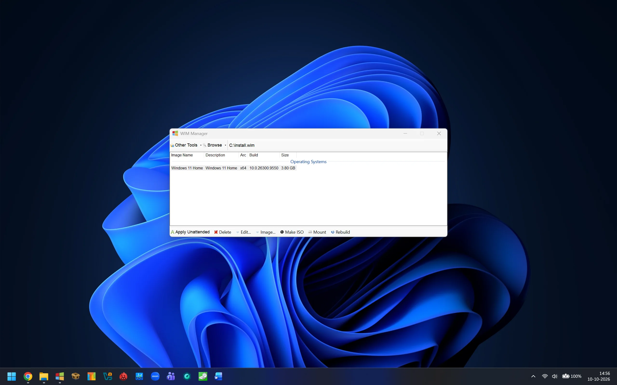 Micro 11 Home 26H2 26300.9550 Installation Size.webp
