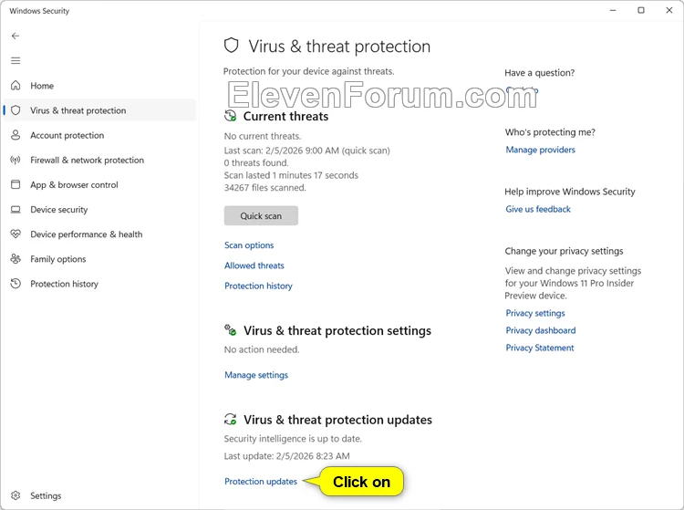 Find Microsoft Defender Antivirus Signature Version in Windows 11 ...