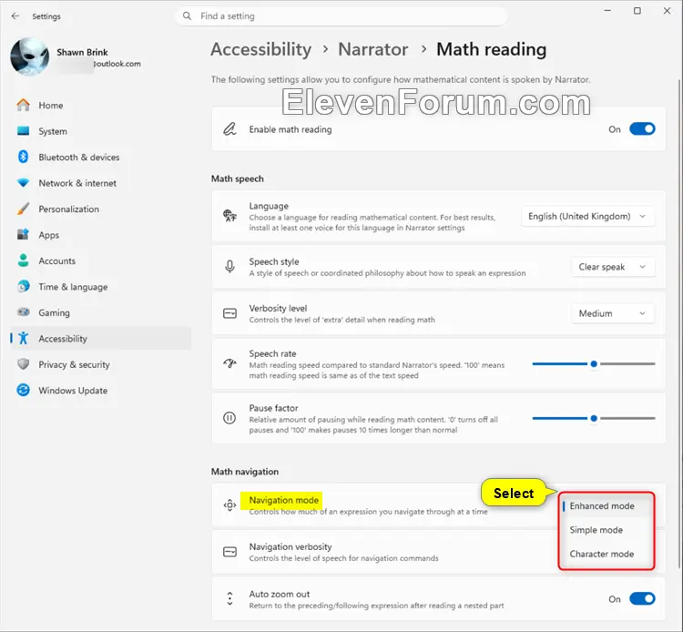 Narrator_Math_reading_navigation_mode.webp