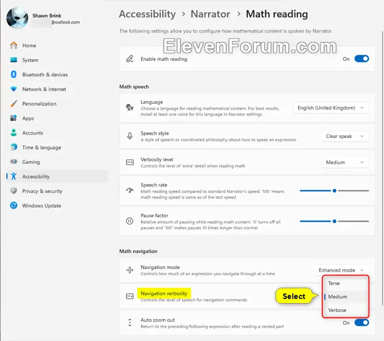 Narrator_Math_reading_navigation_verbosity.webp