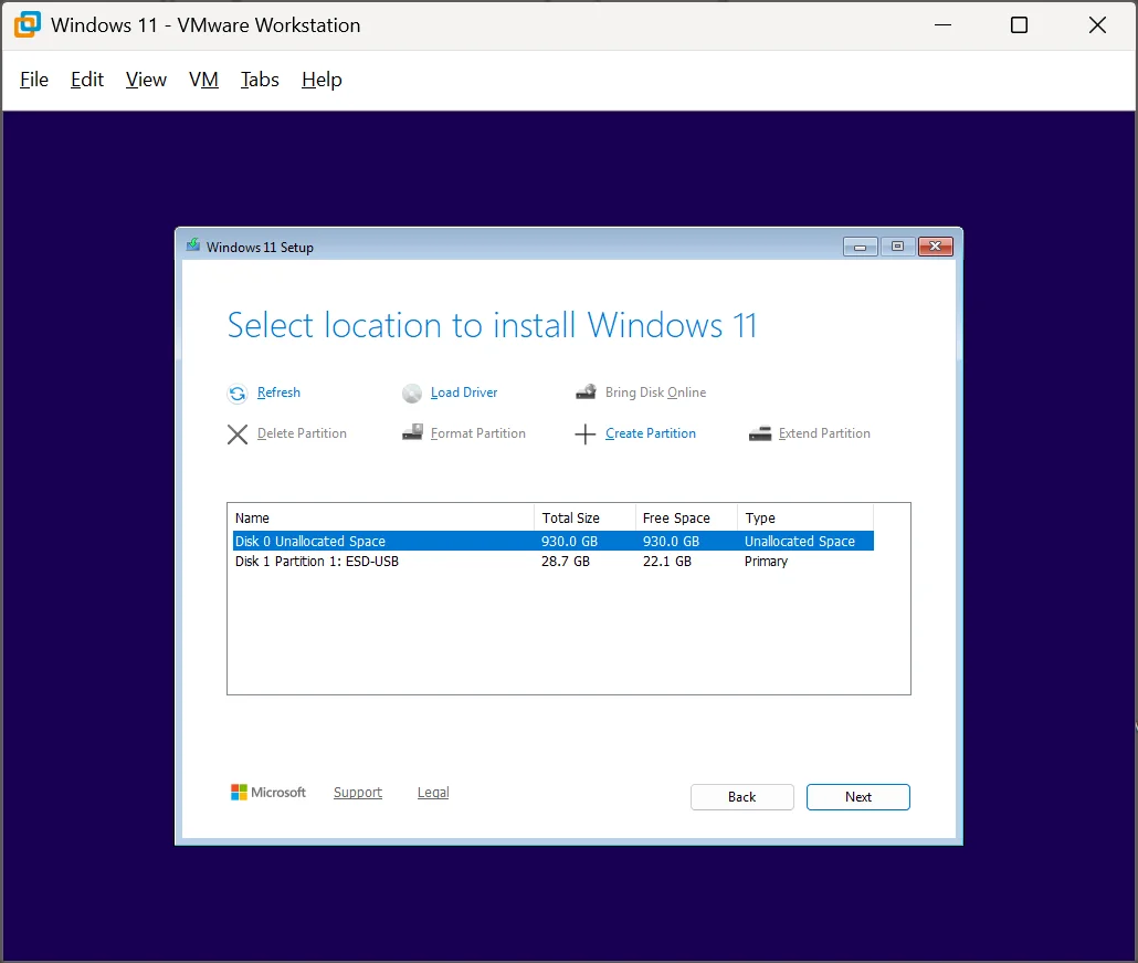 Select location to install Windows 11 - MCT.webp
