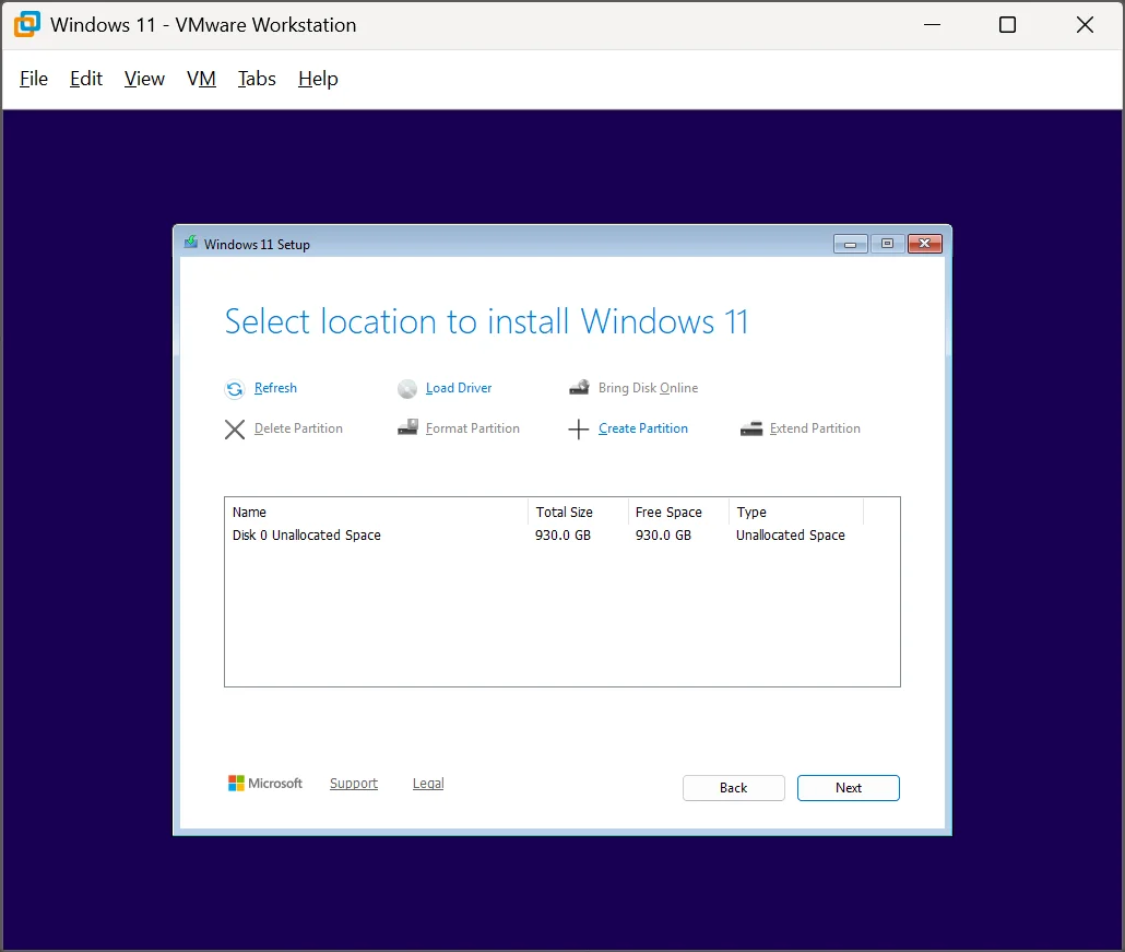 Select location to install Windows 11.webp