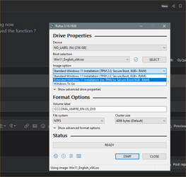 Create bootable Windows 11 ISO without TPM, Secure Boot and RAM  requirements.