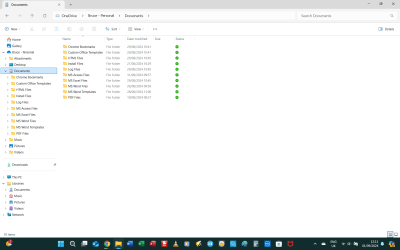 File Explorer screen before clicking the MS Access Files folder.png