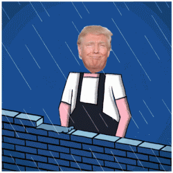 trump building a wall.gif