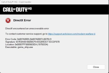 Call of duty warzone crash everytime after new windows 24h2 update 