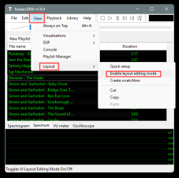 Foobar2000 - Layout setting.png