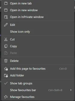 Non transparent menu Edge beta.webp