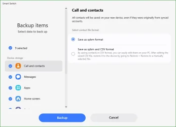 Samsung Smart Switch Backup - Call And Contacts.webp