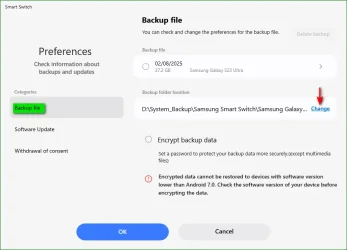 Samsung Smart Switch - Preferences - Backup File A.webp
