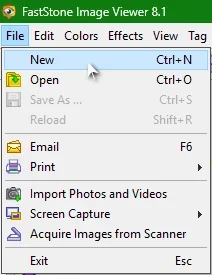 FastStone Image Viewer - File - New CA.webp