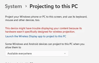 Problem with Miracast | Windows 11 Forum