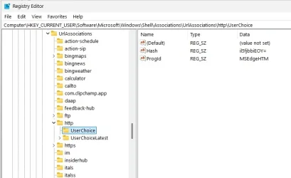 UCheck regedit default browser.webp
