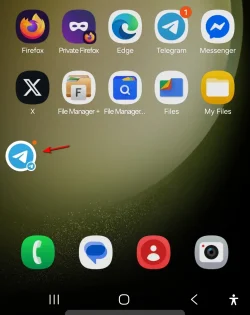 Telegram Icon On Android Home Screen Cr A.webp