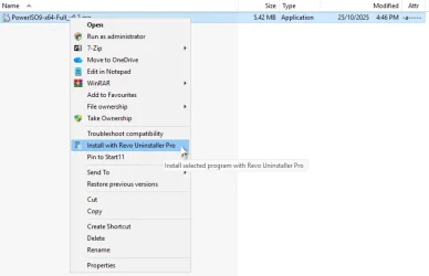 Revo Uninstaller Context Menu CA.webp