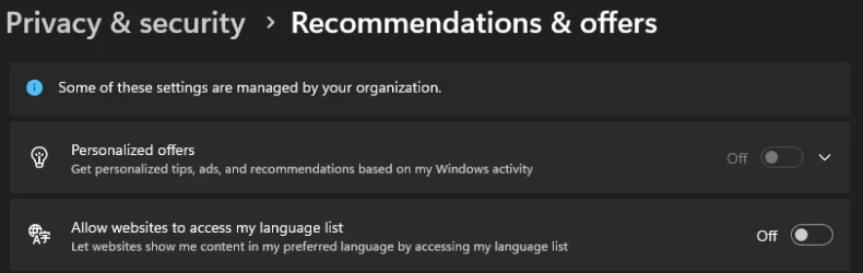 windows settins - privacy - recommendations & offers.webp