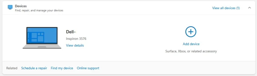 MS AC shows only Dell.webp