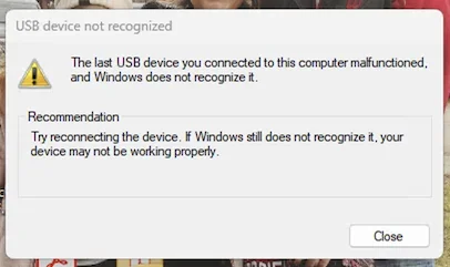 USB Device not Recognized.webp