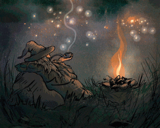 Wizard Smoking a Pipe.gif