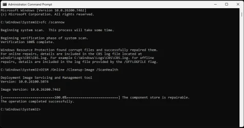 DISM Online Cleanup-Image Results.webp