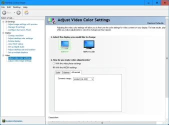 nVidia Video Color Settings, Dynamic range.webp
