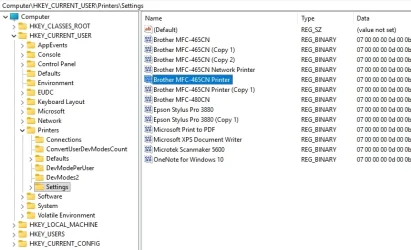 Brother MFC-465CN Printer in Registry 04.webp