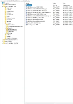Brother MFC-465CN Printer in Registry 02.webp