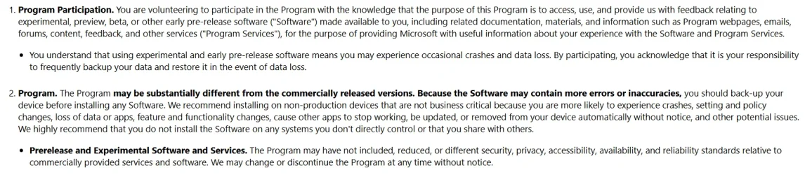 Windows Inisder licensing snippet.webp