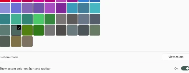 accent color on taskbar and start.webp