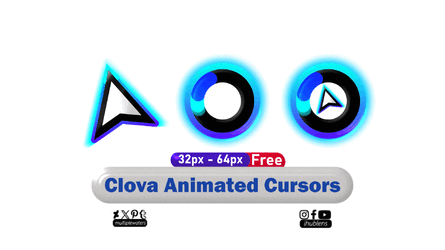 Clova Animated Cursors v1.1 by Multiple Waters (Free).gif