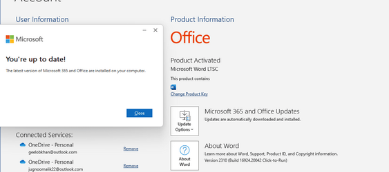 my office not updating to the latest.png