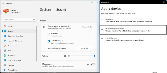Cannot find cast option/icon when I click on the Network, Volume, and ...