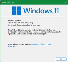 Windows 10 Home x64 Version 21H2 Build 22000.194 posted.png
