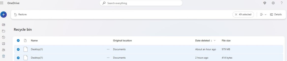 No Delete option shown in OneDrive Recycle Bin page.jpg