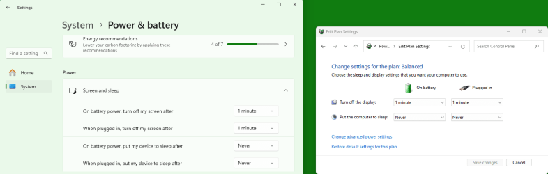 Settings, System, Power options - Control panel, Power options.png Settings, System, Power options - Control panel, Power options.png