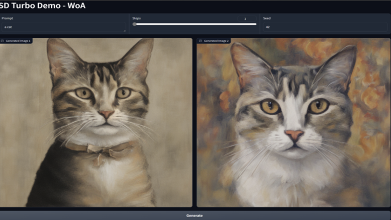Two images of cats