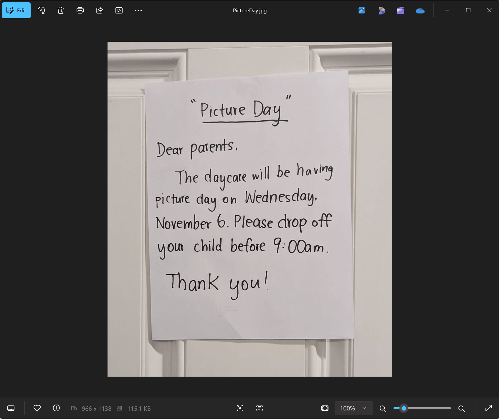 Animated GIF showing OCR in the Photos app with the new OCR button.