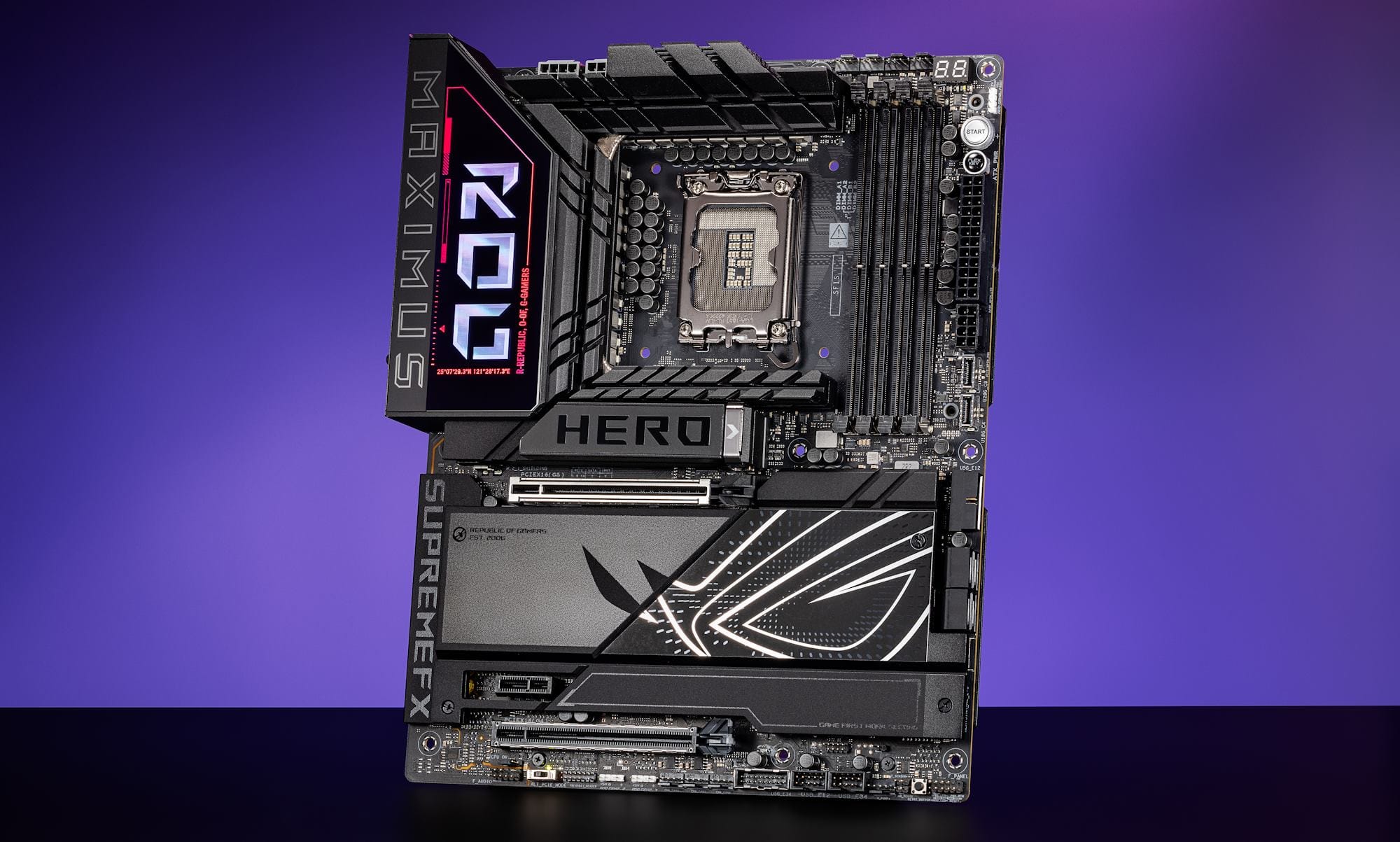 The ROG Maximus Z890 Hero motherboard