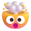 Animation of Exploding Head emoji.