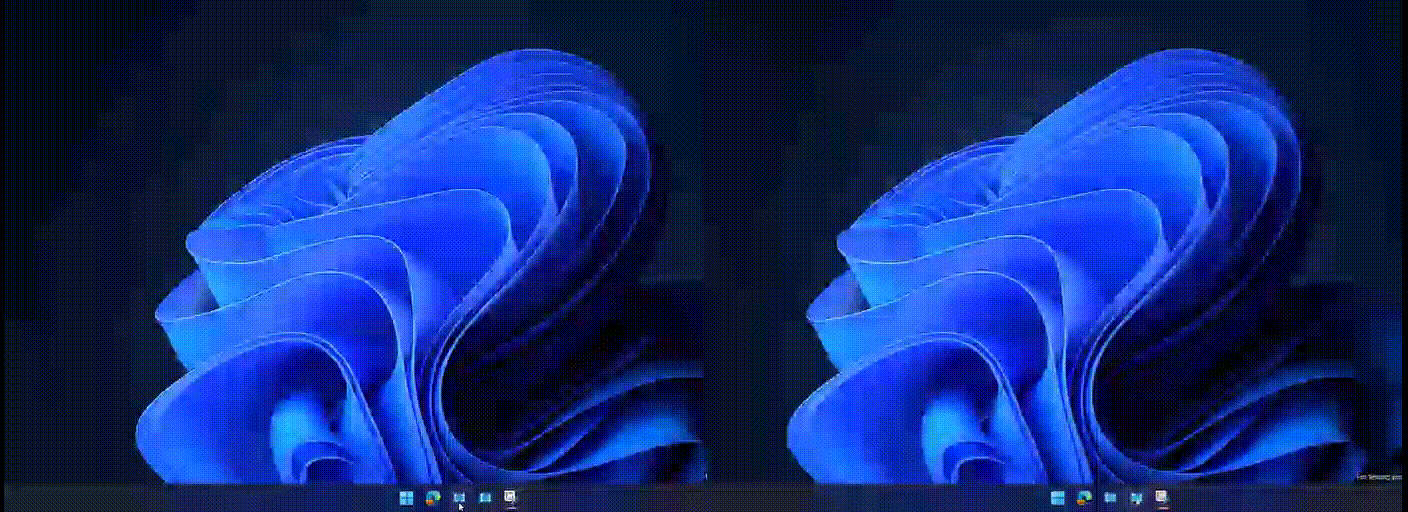 GIF of Bloom screensaver moving