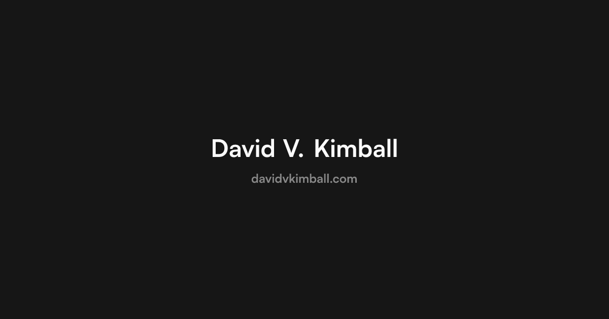 davidvkimball.com