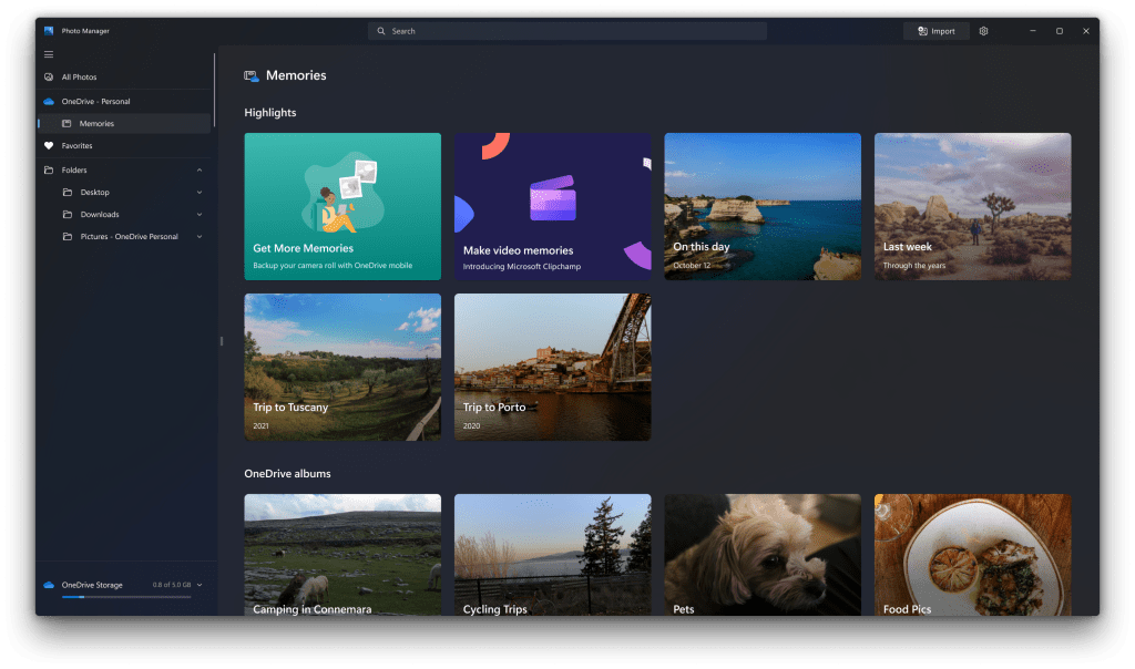 Update Photos app displaying delightful new Memories experience.