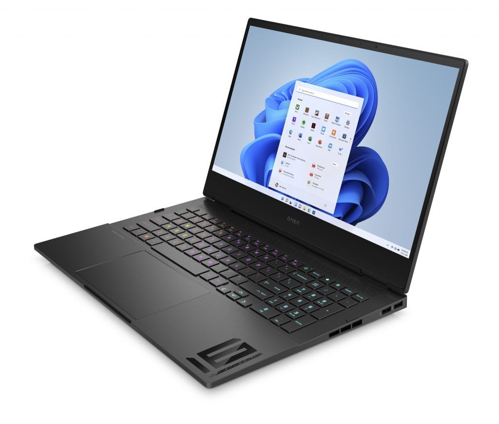 Laptop open and facing left Laptop open and facing left