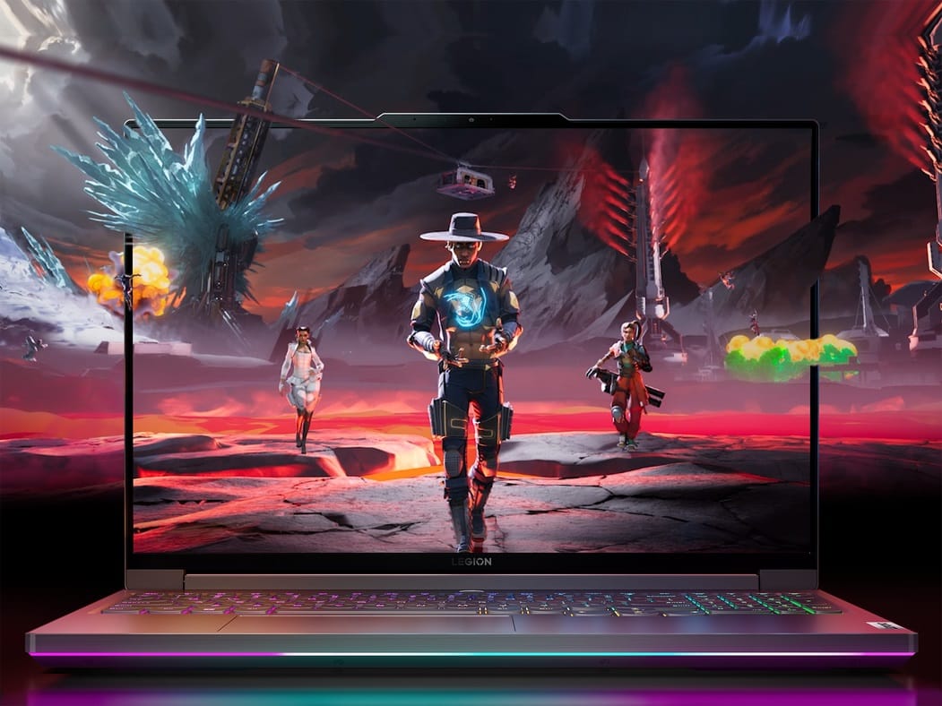 Animated characters walking onto screen in an alien landscape