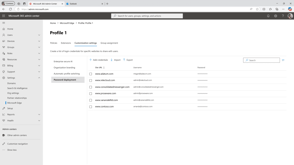 Secure password deployment UI in the Edge management service Secure password deployment UI in the Edge management service
