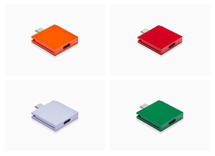New colors of USB-C Expansion Cards in orange, red, lavender and green New colors of USB-C Expansion Cards in orange, red, lavender and green