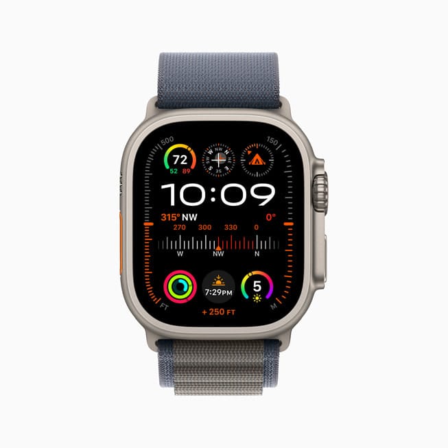 Apple Watch Ultra 2 shows the Modular Ultra watch face.